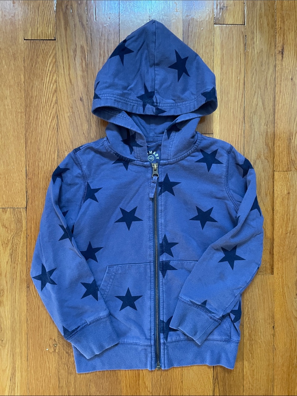 Primary Blue Star Zip Hoodie
